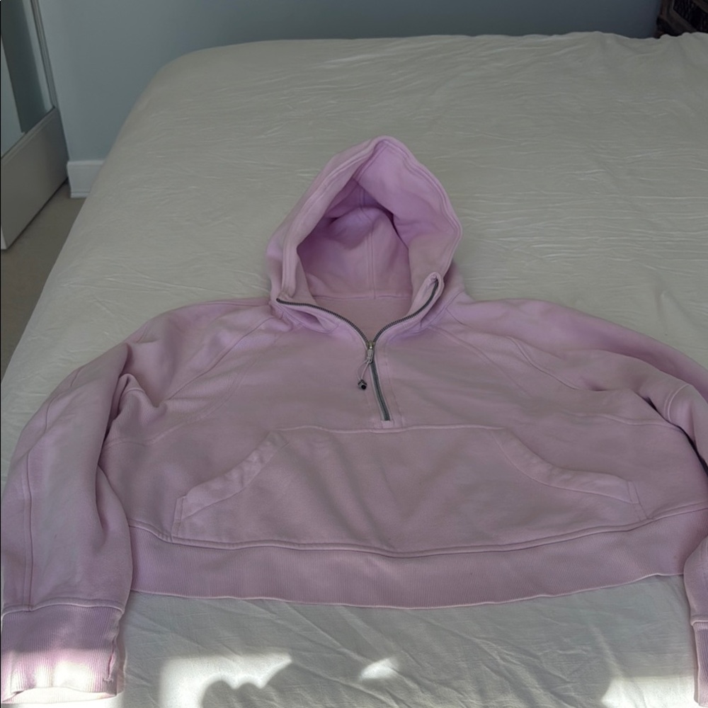 Lululemon half zip scuba meadowsweet pink